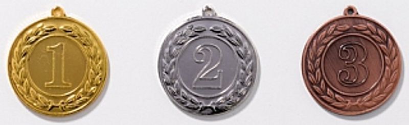 Medalj, Champion 1, 2, 3