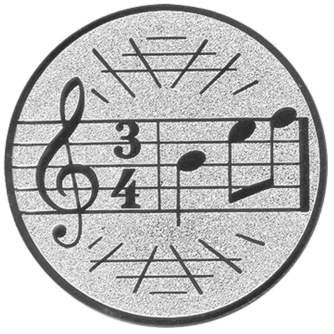 Huvudbild Emblem, Musiknoter