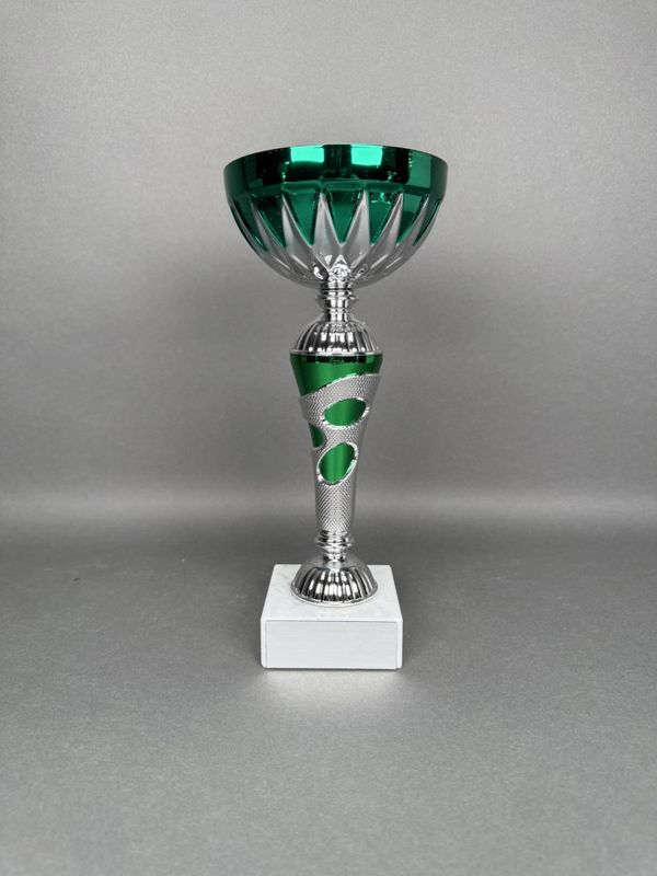 Pokal Hanna, Silver-Grön, 275mm, Diameter 120mm
